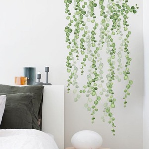 Adesivi Murali Autoadesivi con Piante Verdi <span class=keywords><strong>per</strong></span> Camerette dei Bambini, Decorazioni in Vinile a Forma di Foglie - Product Image 4