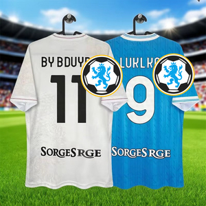 Uniforme de Fútbol de Alta Calidad 25/26, Camiseta Retro para Jugadores y Aficionados, Ropa Deportiva de Fútbol - Product Image 1