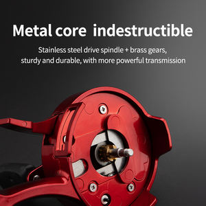 Venta caliente <span class=keywords><strong>3</strong></span>,6: 1 Relación de engranajes Carrete de pesca con mosca de hielo de invierno <span class=keywords><strong>3</strong></span> + 1BB Varios colores Balsa de metal Rueda de pesca Rueda delantera - Product Image 5