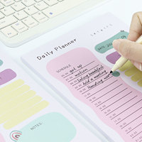 Bloc-notes mémo personnalisé 2026 avec reliure spirale, impression sur papier PP, liste de tâches à faire, objectifs et planificateur quotidien détachable