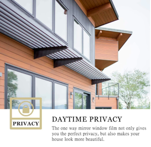 <span class=keywords><strong>Autocollant</strong></span> en verre auto-adhésif pour contrôle du soleil, Film <span class=keywords><strong>Anti</strong></span>-regard unidirectionnel pour fenêtre, décor de bâtiment, film pour fenêtre de bâtiment d'intimité - Product Image 6