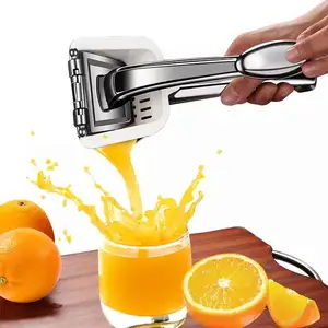 Ağır paslanmaz çelik limon meyve sıkacağı portakal kireç greyfurt baskı el basın manuel sıkmak suyu sıkacağı makinesi