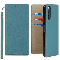 Casing Pelindung Kulit PU Unik dengan Tempat Kartu & Tali Ponsel untuk 16 Pro Max 15 Pro Max 14 Pro Max