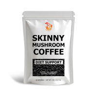 Poudre de café aux champignons minceur OEM ODM avec curcuma et sels minéraux – Complément alimentaire naturel à base de plantes pour une journée pleine d'énergie