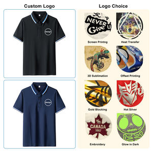 Camiseta Polo de Golf para Hombre, de Alta Calidad, al por Mayor, de Lujo, de Algodón Piqué, con Serigrafía Personalizada, Informal, Deportiva, para Correr, para Gimnasio - Product Image 3