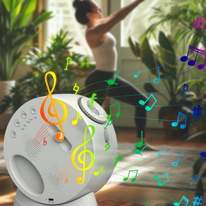 Máy chiếu sao hành tinh Galaxy, đèn ngủ LED HD với điều khiển từ xa, chức năng hỗ trợ giấc ngủ bằng tiếng ồn trắng, máy nghe nhạc Bluetooth - Product Image 5