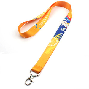Tùy chỉnh <span class=keywords><strong>Polyester</strong></span> Keychain dây với móc nhuộm thăng hoa in kỹ thuật số thúc đẩy thương hiệu của bạn bán buôn cổ dây buộc dây đeo - Product Image 6