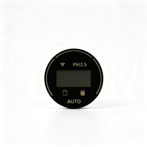 Panel de Control Redondo Personalizado OEM para Purificador de Aire, Adhesivo de Membrana con Interruptor, Ventana de Visualización Automática WiFi PM2.5, Adhesivo de PVC PET - Product Image 1