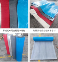 Membrane d'étanchéité pour toiture extérieure moderne en PE, isolante thermiquement, insonorisante, autocollante et imperméable