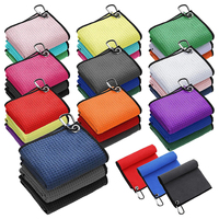 Briquet de serviette de sport de golf en microfibre avec logo personnalisé d'usine Serviette de golf gaufrée Serviette de golf vierge en microfibre personnalisée