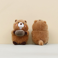 En gros, Mini porte-clés pendentif marmotte en peluche mignonne, personnalisable, jouet en peluche rembourré en coton PP, pour cadeau