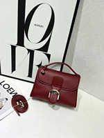 Sac à main mini en cuir PU avec fermoir argenté, couleur unie, pour femme, avec poignée supérieure, sac bandoulière, sac à épaule, sangle amovible, 1-1,9 L