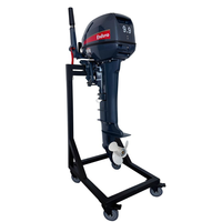 Nouveau moteur hors-bord manuel Laogen en alliage d'aluminium marin, 2 cylindres, essence, 9,9 CV, 2 temps
