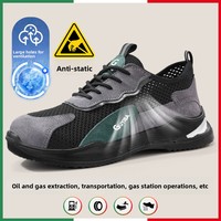 Nouvelles bottes de travail basses pour hommes, antistatiques, respirantes, résistantes à l'huile, résistantes aux chocs et aux perforations, pour l'industrie de la construction