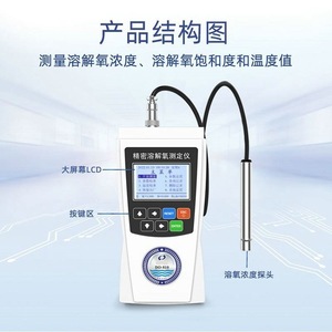 DO-810 เครื่องวัดออกซิเจนละลายน้ำแบบพกพาพร้อมระบบชดเชยอุณหภูมิ ระบบแก้ไขความเค็ม เครื่องทดสอบคุณภาพน้ำ - Product Image 2