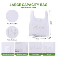 Sacs de courses écologiques en gros, sacs personnalisés en tissu non tissé recyclable pour l'épicerie