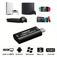 Carte de capture vidéo 1080p HDTV compatible HDMI, boîtier d'enregistrement pour PS4, caméscope, MP4, en alliage d'aluminium, pour diffusion en direct