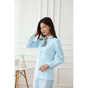 Uniformi Infermieristiche Economiche Rosa e Azzurre, Abbigliamento Medico per Donne, <span class=keywords><strong>Divisa</strong></span> <span class=keywords><strong>Ospedaliera</strong></span> in Cotone e Poliestere, Camici per Infermiere - Product Image 6