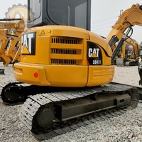 Excavadora de cadenas CAT 304CR usada, excavadora hidráulica de 4 toneladas para proyectos de paisajismo, tuberías, granjas, sitios estrechos y renovación urbana
