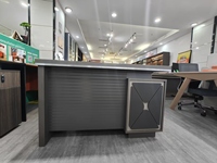 Table de bureau individuelle en bois stratifié mélaminé, design moderne convertible, petit bureau avec tiroirs, table pour bureau