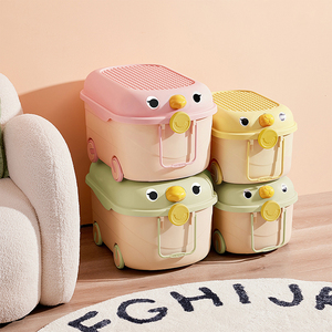 Caliente colorido hogar dibujos animados lindo encantador juguetes caja de almacenamiento pecho multifunción al por mayor niños clasificación contenedores organizadores - Product Image 2