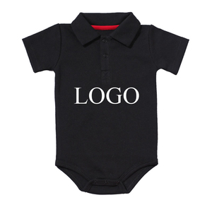 Pagliaccetto estivo neonata in cotone <span class=keywords><strong>con</strong></span> bottone e collo a manica corta tuta 100% cotone pagliaccetto - Product Image 1