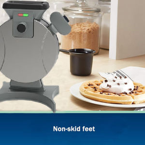 Machine à gaufres rotative double face avec bec verseur supérieur pour pâte à pain <span class=keywords><strong>Gaufrier</strong></span> électrique belge pour la maison - Product Image 6