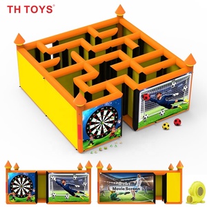 Nouveauté 2026 : Jeux de Laser Tag Gonflables Maison Hantée, Grands Combos Gonflables 5x5m pour Football/<span class=keywords><strong>Golf</strong></span>/Écran de Projection, Jeux de Carnaval - Product Image 4