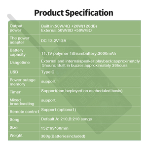 Dispositivo di Caccia con Suoni di <span class=keywords><strong>Uccelli</strong></span> CSSIWE CSW-850MIX, Riproduttore MP3 con Suoni di <span class=keywords><strong>Uccelli</strong></span>, Vendita all'Ingrosso - Product Image 2