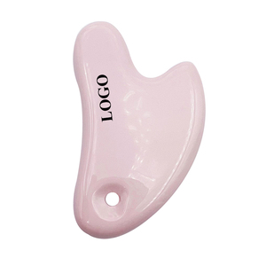 Masseur Gua Sha en céramique à tenir à la main avec bord lisse pour le <span class=keywords><strong>visage</strong></span> et le corps, thérapie imperméable pour la physiothérapie et l'<span class=keywords><strong>acupuncture</strong></span> - Product Image 1