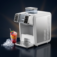 Machine à glaçons Shinechef SC-6201 avec distributeur de bouteilles 2-en-1, pour glaçons carrés et smoothies instantanés pour tous les liquides