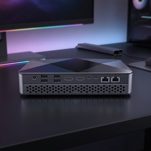 Potente Mini PC para Juegos de 12.ª Generación con <span class=keywords><strong>I9</strong></span> <span class=keywords><strong>12900HX</strong></span>, Cuatro Pantallas, Tarjeta Gráfica Discreta RTX 3060 de 12G, 2xM.2 NVME SSD - Product Image 1