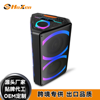 Nouvelle Enceinte de Fête Sans Fil 200W Haute Puissance à Moule Exclusif, Système Sonore Portable sur Chariot avec Lumières RGB