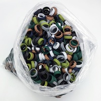 Langlebiger Komfort individuell gestaltete Schneide paar Gummi fingerring Band Schmuck Hochzeit Silikonringe für Männer
