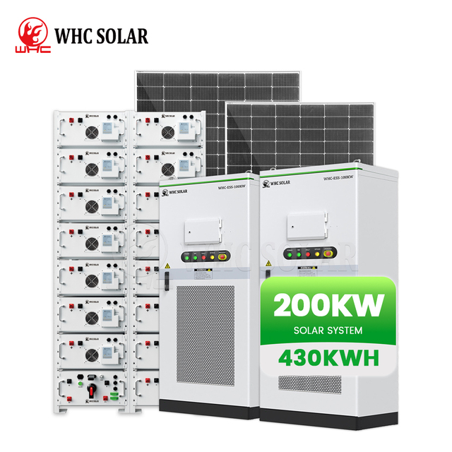 Ess Solar Inverter 200kw Off Grid Solar Power System Solar Battery Lithium 200kw 400kwh Battery Cabinet Energy Storage System