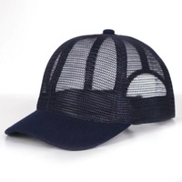 Mode casquette de Baseball à bord court chapeau de camionneur basique visière courte chapeau en maille d'été