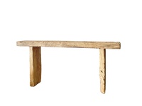 Meuble de salon en bois massif d'orme, style chinois antique et traditionnel, rustique, naturel, pastoral, bureau, table murale