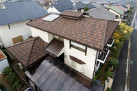Tuiles de toit modernes en acier revêtu de pierre Eurotile, aspect ardoise naturelle Mabati, résistantes à la chaleur, garantie de plus de 5 ans Nairobi