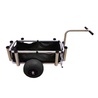 Chariot de plage, de pêche et de courses en aluminium de haute qualité, à quatre roues, écologique, imperméable