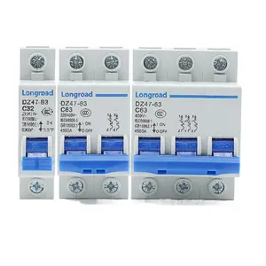 Mini DC interruttore 2 poli 500V 40 Amp isolatore per sistema solare PV termico magnetico viaggio DIN Rail Mount DZ47