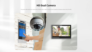 Android IP Doorphone 10 inch ngoài trời bảng điều chỉnh hỗ trợ Nhận dạng khuôn mặt mở khóa video Cửa Điện thoại PoE căn hộ kiểm soát truy cập - Product Image 6