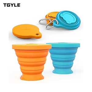 Bouteilles d'eau pliables en silicone sans BPA réutilisables, gobelets pliables pour la salle de <span class=keywords><strong>sport</strong></span>, le camping, la randonnée, les voyages, les sports - Product Image 1