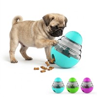 Distributeur interactif de friandises pour chien, jouet balle à bascule, jouet de puzzle d'entraînement IQ pour chiens de petite et moyenne taille
