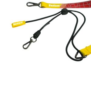 Bestom Custom Logo Dye Sublimation Nylon ID Badge Holder Cotton Eco-friendly Recycled Antibacterial Adjustable <b>Lanyard</b> - Product Image 3