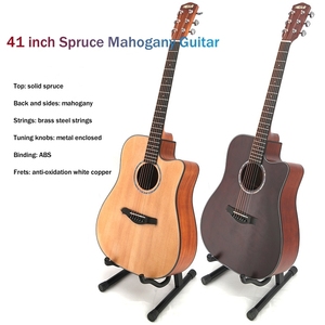 <span class=keywords><strong>41</strong></span> <span class=keywords><strong>inch</strong></span> <span class=keywords><strong>guitar</strong></span> chất lượng cao vân sam gỗ gụ rắn cơ thể Acoustic <span class=keywords><strong>Guitar</strong></span> - Product Image 3