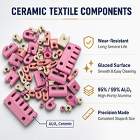 Ensemble de guides en céramique pour fil textile, guides en céramique assortis pour machine à filer et à tisser