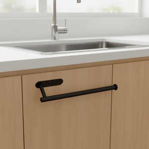 Porte-serviettes en papier sous l'armoire, en acier inoxydable, design minimaliste pour la cuisine, installation facile - Product Image 2