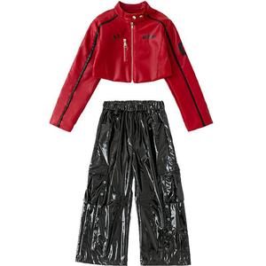 Conjunto de Chaqueta de Danza Jazz para Niñas, Diseño Moderno de Manga Larga, Ropa Elegante para Prácticas de Baile Infantil - Product Image 6