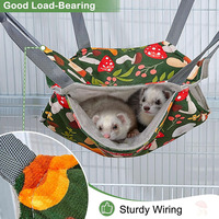 Cage à furet Rat lavable hamac suspendu tunnel profond cachette couverture carrée doux cochon d'inde Rat sucre planeur Cage à écureuil furet