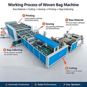Fabricante de Máquinas para Bolsas Tejidas de PP en China, Precio de la Máquina de Corte y Cosido de Bolsas Tejidas de PP - Product Image 5